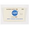Image 2 : Jack King's Mariner Mars Press Release and ID Badge