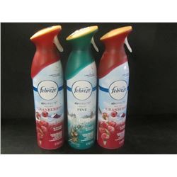 3 New Febreeze Air Effects / 2 cranberry / 1 pine