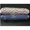 Image 1 : 2 New 100 foot rolls diamond braid rope / 100ft x 1/4" each