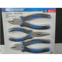 New MasterCraft 3 piece plier set