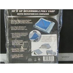 New 10 x 12 ft reversable tarp / reinforced corners