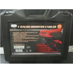 New 25ft 1 Gage Booster cables / comes in locking carry case