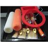 Image 1 : New Painting bundle / 2 rollers with 1 handle / 2 trays / 2 sets brushes/ can holster