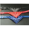 Image 1 : 4 New Dog Collars with Bandana / red/blue/black / Neck size- 15-18" large dogs