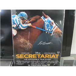 Secretariat Hand Signed 16X20 in Silver paint pen by Ron Turcotte original jockey