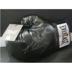 Hand signed Riddick Bowe Everlast Boxing Glove with Riddick Bowe COA