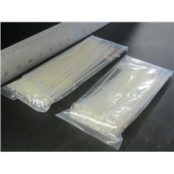 New Cable/Zip ties 2 packs of 100 each / 6" & 8"
