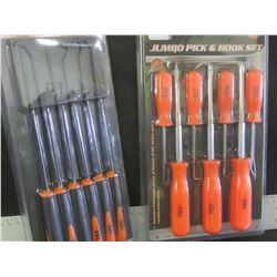 2 New Hook & Pick sets / 7 piece & 6 piece long reach
