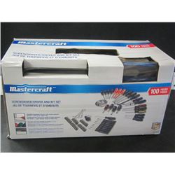 New 100 Piece MasterCraft Screwdriver set with carry bag