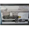Image 1 : New Double Burner with solid die cast heating plates