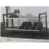 Image 1 : 2 tier mesh shoe rack / 29.5 x 12 x 16 holds up to 8 pairs of shoes