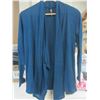Image 1 : 3 New Rags + Courture Women's draping sweater / grey / black / blue
