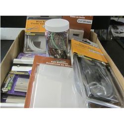 Large flat of Hardware / Bungies / felt corners / wire cable and more