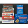 Image 1 : Lot of 6 New Health/ first aid items / Band aids / anti itch / muscle rub / first aid cream