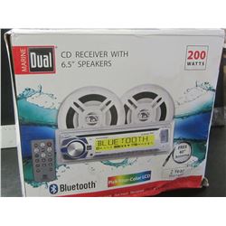 New Dual Marine CD Reciever with 6.5 inch Speakers / Bluetooth /