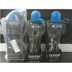 3 New Bobble Infuse water bottles