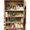 Image 1 : WOOD CABINET W/MISC