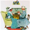 Image 2 : Norman Rockwell Vintage Plate Signed Lithograph Dealer Sale