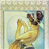 Image 5 : 3 Large Mucha Repro Antique Poster Art Prints 48X18 Each Dealer Sale
