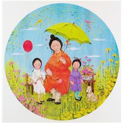 Asian Whimsical Art Print Only $10 Colorful