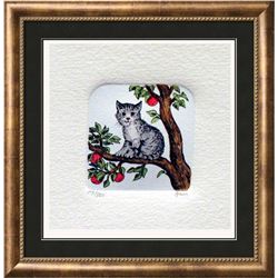 Original Colored Etching Cat Series Buy 3 Get Free Shipping!