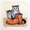 Image 2 : Original Colored Etching Cat Series Buy 3 Get Free Shipping!