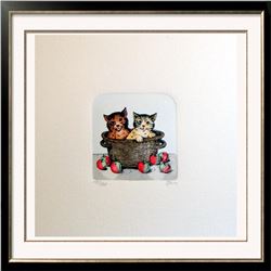 Original Colored Etching Cat Series Buy 3 Get Free Shipping!