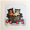 Image 2 : Original Colored Etching Cat Series Buy 3 Get Free Shipping!