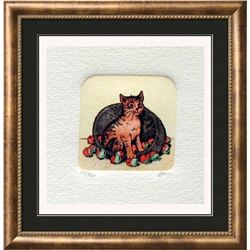 Original Colored Etching Cat Series Buy 3 Get Free Shipping!