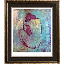 1983 Poster Picasso The Blue Nude Seated 1902, Plate Signed