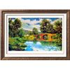 Image 1 : Angel Ruiz De La Casa El Viejo Puente Plate Signed Landscape Impressionism
