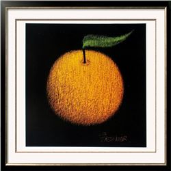 1998 Plate Signed Fressinier Fruit Abstract