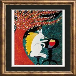 1998 Angel Hare Pasta Hubbard Abstract Pop Whimsical Food Related Print