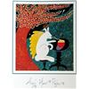 Image 2 : 1998 Angel Hare Pasta Hubbard Abstract Pop Whimsical Food Related Print