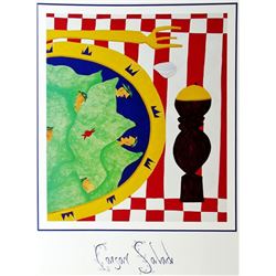 1998 Caesar Salad Hubbard Abstract Pop Whimsical Food Related Print