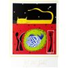 Image 1 : 1998 See Food Platter Hubbard Abstract Pop Whimsical Food Related Print