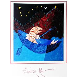 1998 Salmon Roe Hubbard Abstract Pop Whimsical Food Related Print