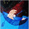 Image 3 : 1998 Salmon Roe Hubbard Abstract Pop Whimsical Food Related Print