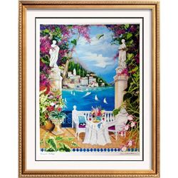 Shari Hatchett Bohemann Signed Tropical View Colorful