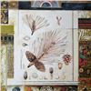 Image 3 : Neo Classical Alexandria Alexander Gold Leaf Abstract Colorful Print 1998 Printed In Spain