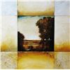 Image 2 : Abstract Landscape Geometric Earth Tone 1998 Printed In Spain