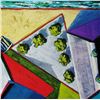 Image 2 : Abstract Modern Art Print Architectural Birds Eye View 1998 Printed In Spain