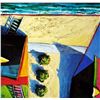 Image 1 : Abstract Modern Art Print Architectural Birds Eye View 1998 Printed In Spain