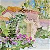 Image 3 : Linda Adams Kessler Plate Signed Garden Scene Carmel 1988