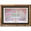 Image 1 : Two Piece Diptych Floral Pink Large Beautiful