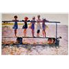 Image 1 : Kids On Dock Impressionism Lovely Poster