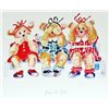 Image 2 : Bear No Evil Cute Kids Poster Plate Signed