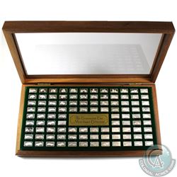 Official Classic Car Miniature Sterling Silver Ingot Collection Minted by the Franklin Mint. Each ba