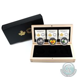 2014 Canada $20 Majestic Maple Leaves Fine Silver 3-coin Set with original Display Box (Tax Exempt)