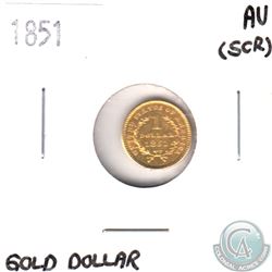 1851 United States $1 Gold.